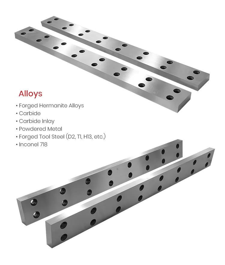 Hrc57 Stainless Steel Guillotine Shear Blade