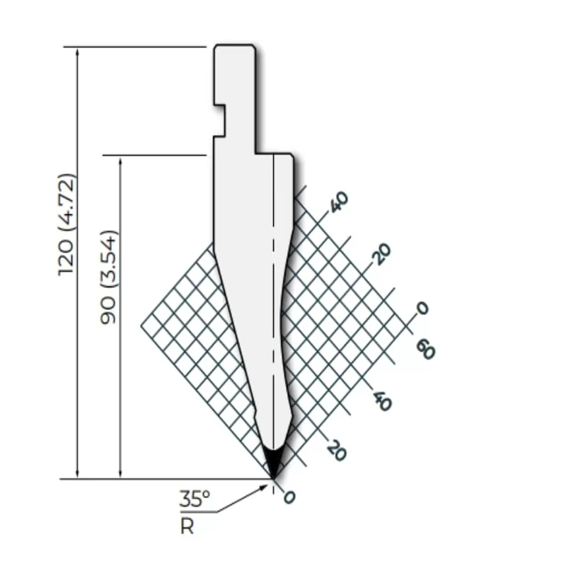 Amada style 35°R1 Press Brake Punches